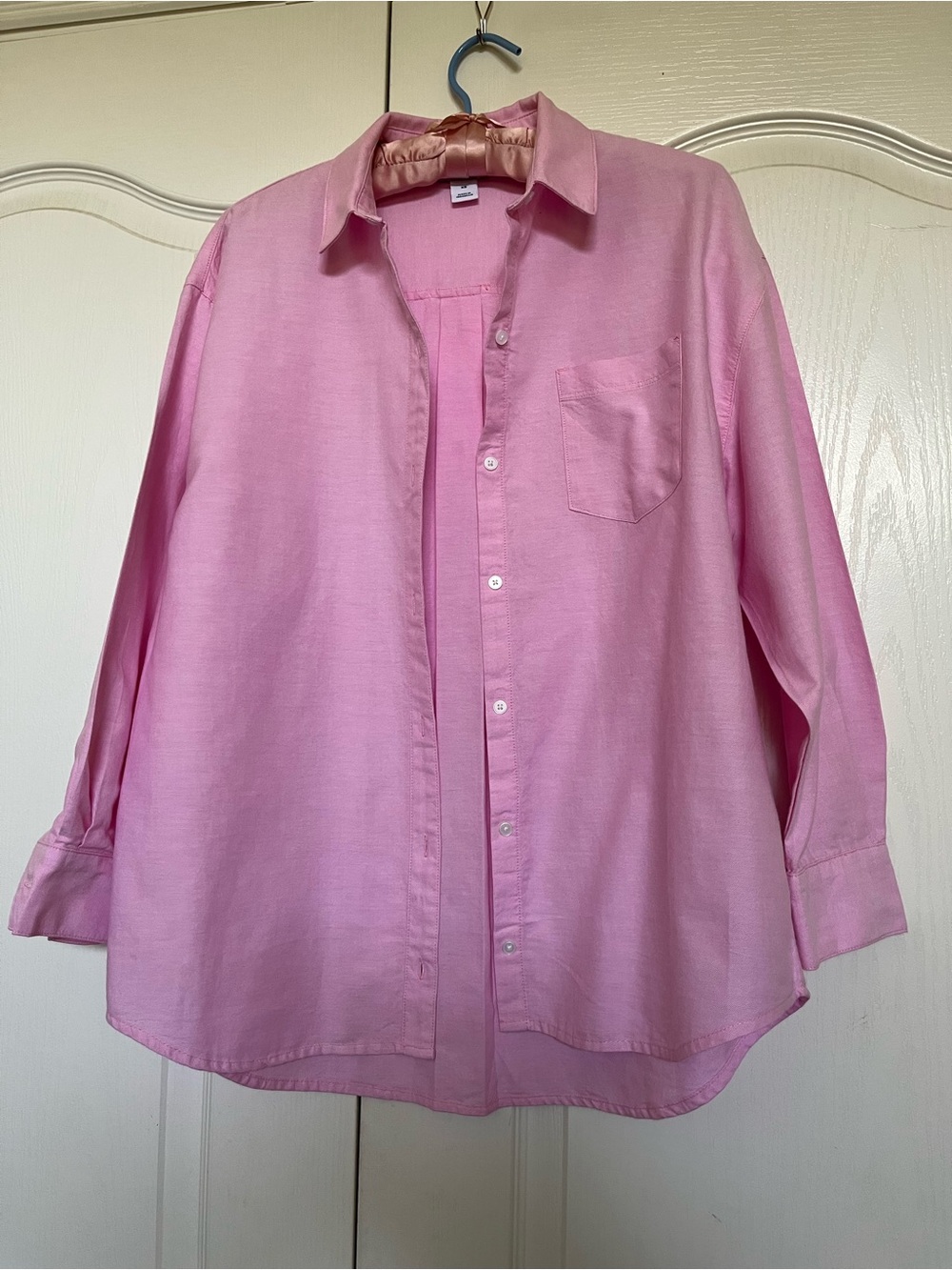 Old Navy Pink Long-Sleeve Button-Down Shirt